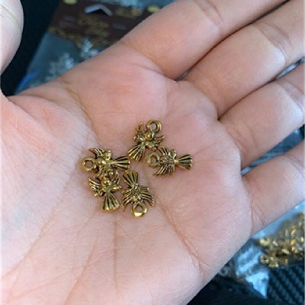 125 Charms! Assorted Gold and Silver Baby Charms Jewelry Making Crafts Supplies - Picture 7 of 7
